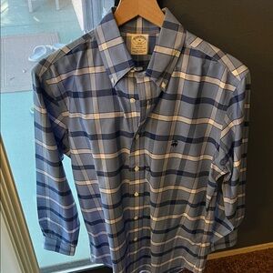 Brooks Brothers Navy and White Checkered Shirt
